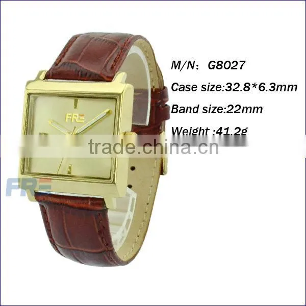 2014 high quality brown wrist watch