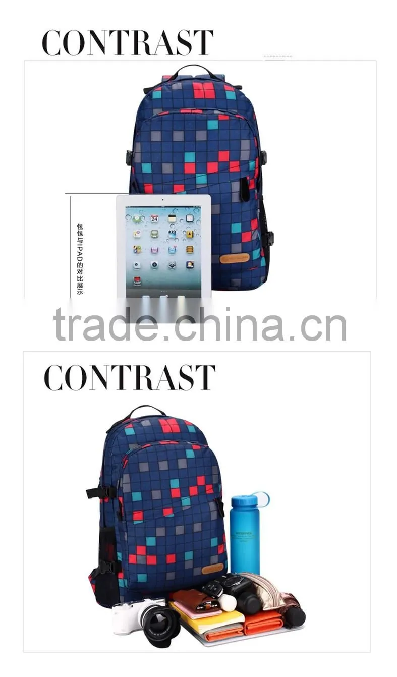 canvas backpack rucksack teenagers laptop bag