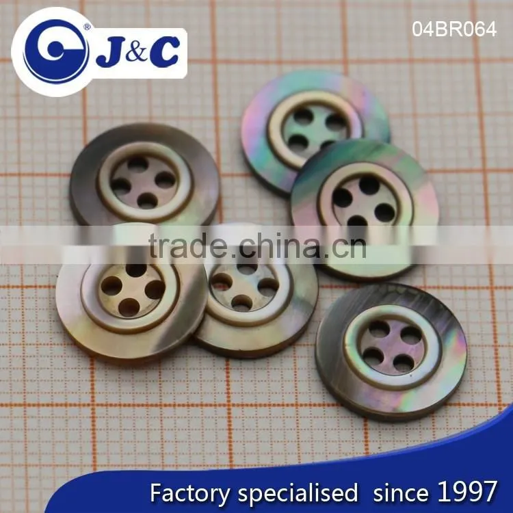 J&C Brown MOP shell buttons,pearl shell buttons for fashion shirt.BR062, BR064
