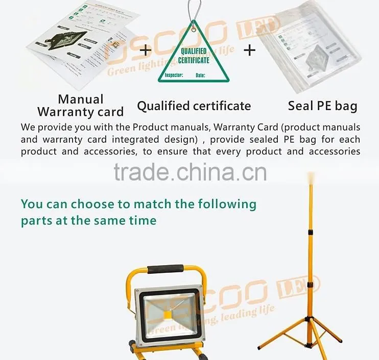 Oscoo Top-Sale IP65 Die Casting Aluminium CE&Rohs 10W RGB LED Flood Light Square Light with Colorful Lights