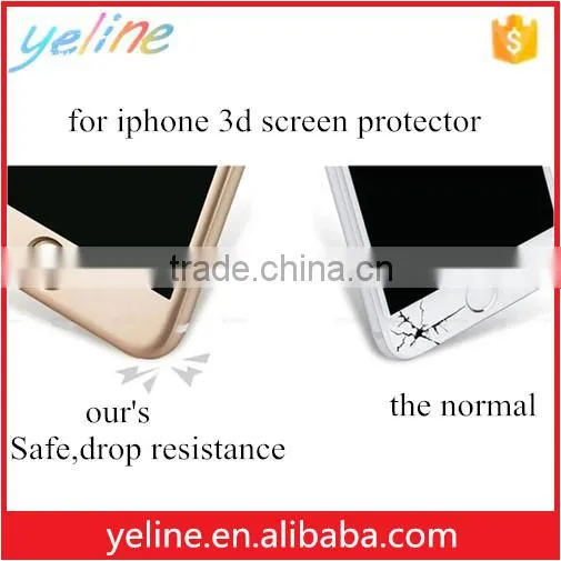 3D full cover tempered glass screen protector for iphone 6 plus