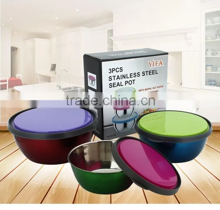 china tableware factory food garde lock and lock stainless steel baby food container with silicone lid