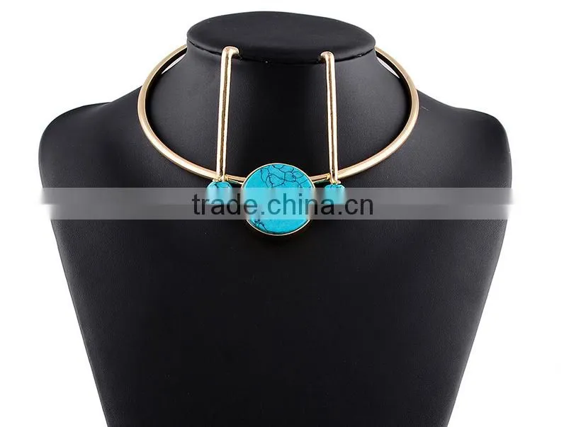 Fashion Jewelry Vintage Resin National Style Simple Women Necklace Set