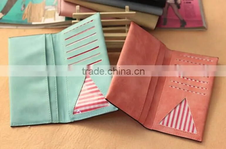 Beautiful soft nubuck leather women wallet