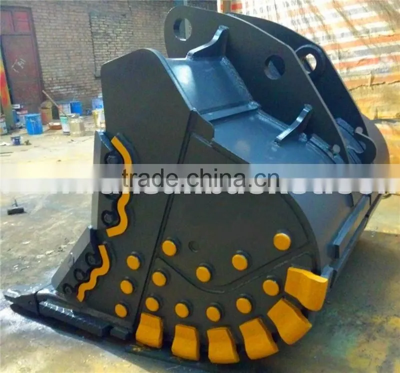 High Quality wear assistance HARDOX500 NM400 excavator bucket for 1-80t excavator