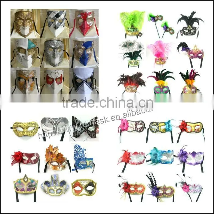 High quality Rhinestone handmade half face artificial fabric flower