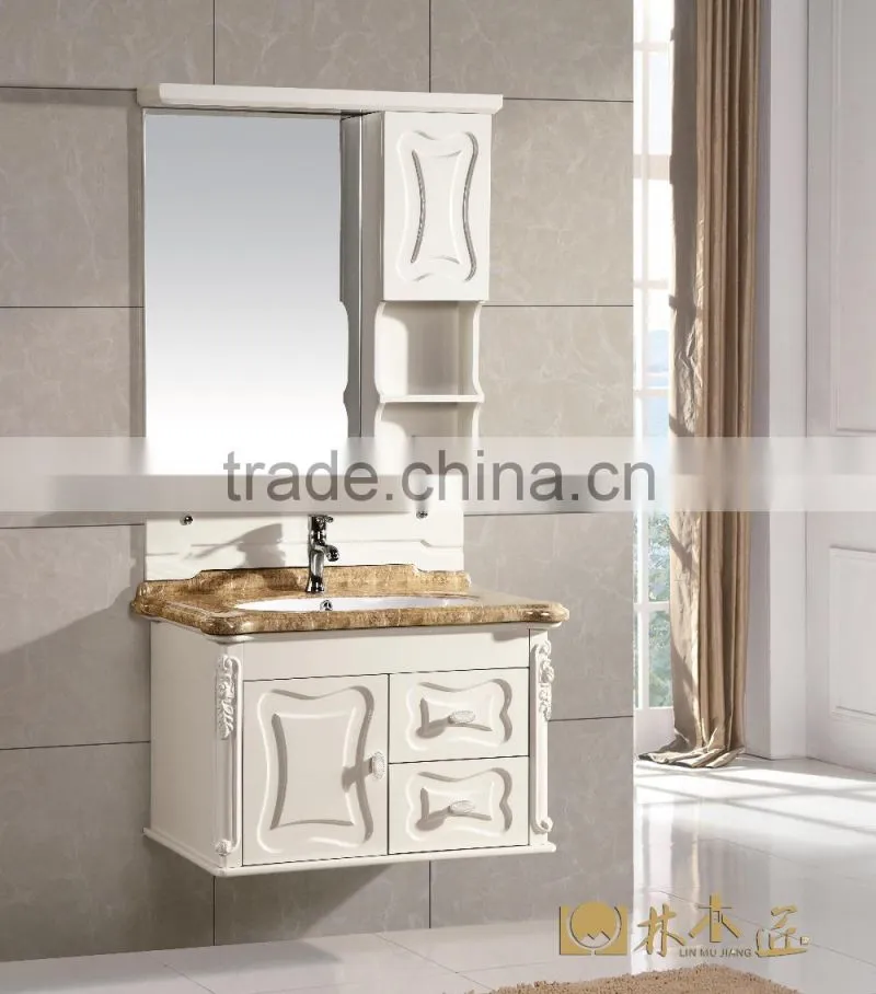 2015 hot sell white pvc bathroom cabinet/sanitary (EAST-25133)