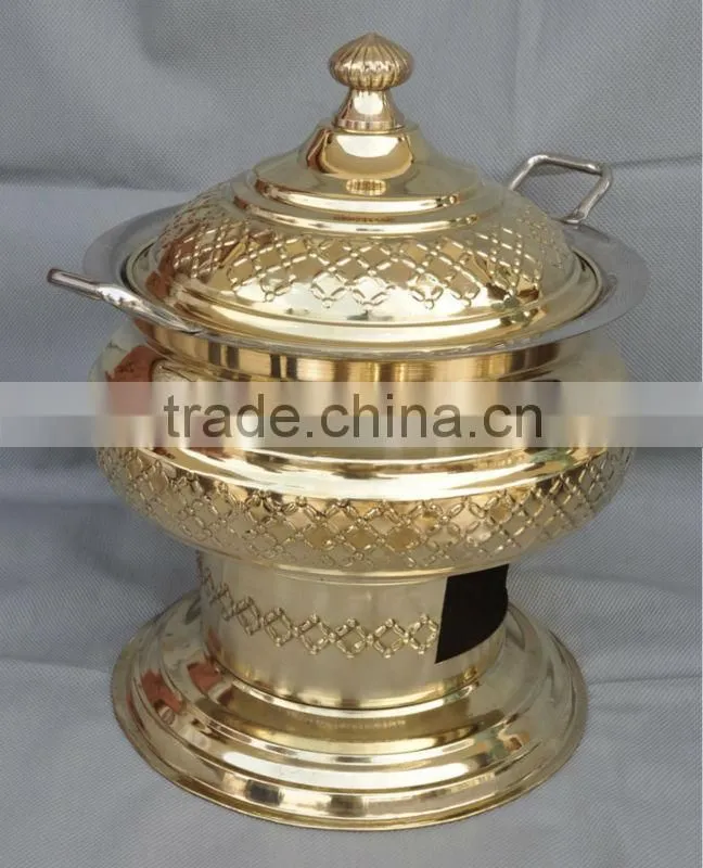 Brass Cheffing Dish, Wedding & Party utensils, food serving dish, hot keeping dish, Catering item, Hotel & Restaurant utensils