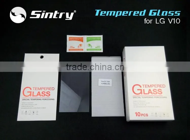 China factory supplier tempered glass screen protector 5.7'inch 9H toughened membrane for LG V10 glass screen protector