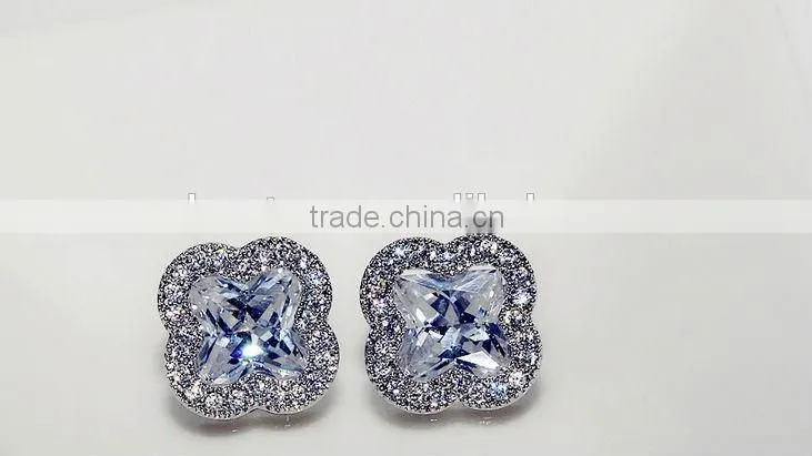 Sapphire fashion earrings jewelry young ladies fashion accessories jewelry fashion intimate jewelry