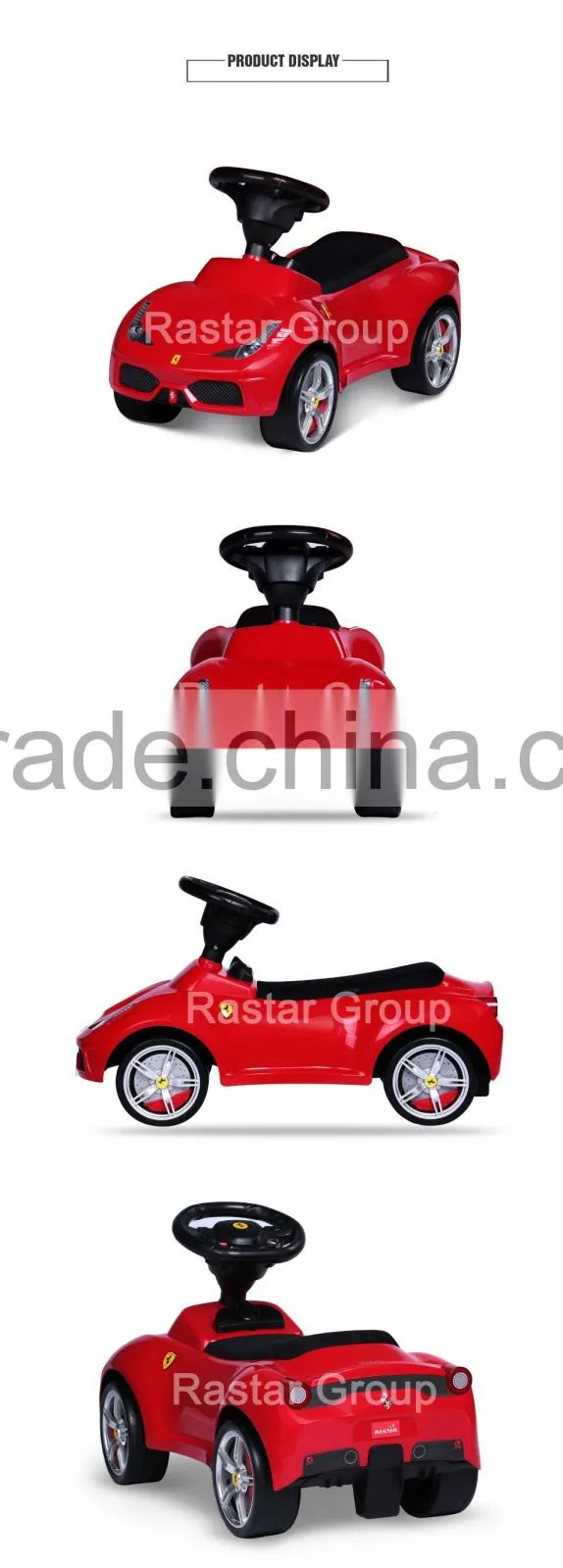 Rastar toy shopping Ferrari licensed ride on car baby walker toy car