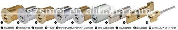 Euro Profile Single Security Door Cylinder Mortise Lock