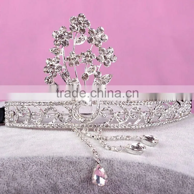 BlingBling Cheap Wholesale Bridal Crown Crystal Rhinestone Pave Wedding Jewelry for Fashion Bridal Tiara Jewelry