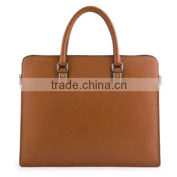 High quality men's genuine leather briefcases for lawyers