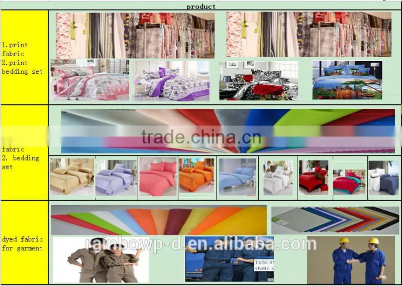 2014new fashion design cotton fabric plain king size wholesale bedding set/printed bed sheet