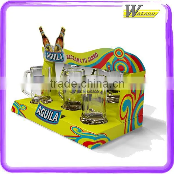 Environmental Cardboard Corrugated Desk Display Box For Fish Food/Seafood