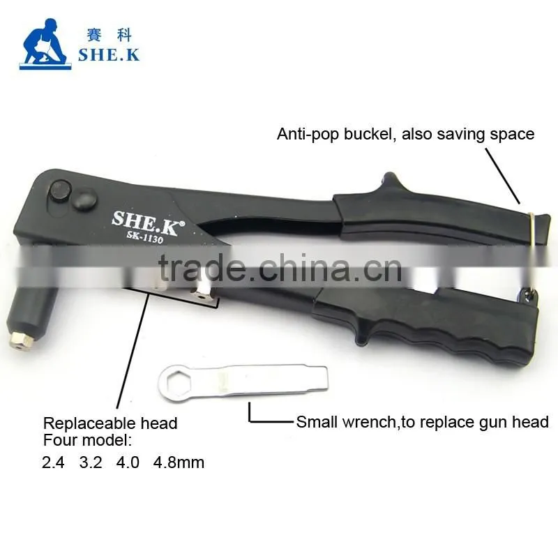 China lowest factory price single hand portable pneumatic rivet gun