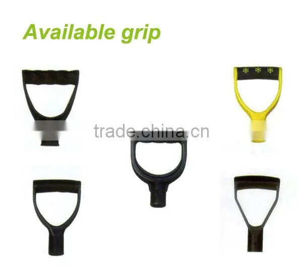 long wooden handle snow shovel