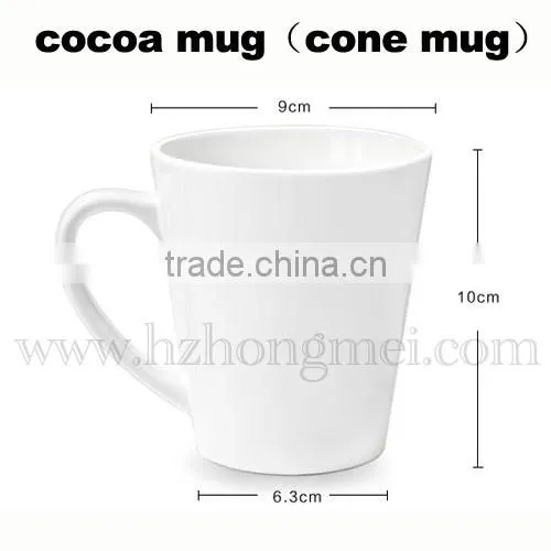 Hot Sale High Quality cocoa print California Souvenir ceramic souvenir printing Mug ceramic sublimation printing cup