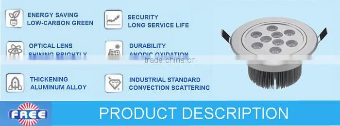 LED ceiling light fixture,aluminum die casting,9w,round,China manufacturing