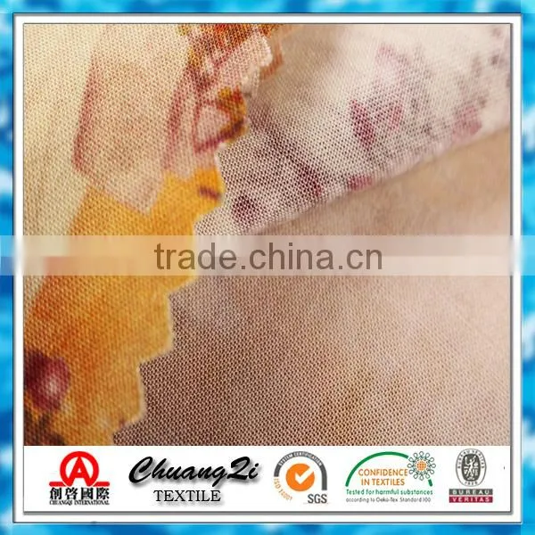 Printed Rayon Challie fabric made in china 2015