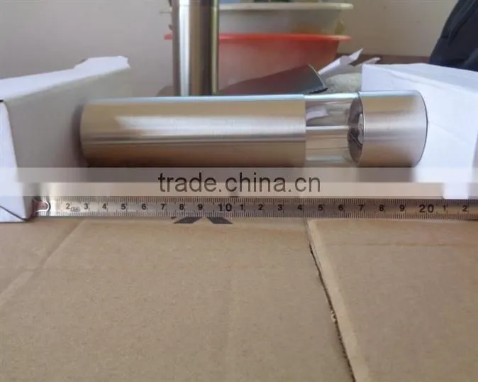 Stainless Steel electric Salt & Pepper grinder with light