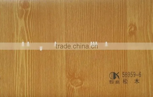 decorative cover material PVC film flat lamination / cold lamination