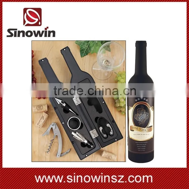 Bottle Shaped Red Wine opener set 3 in 1 Bottle Opener