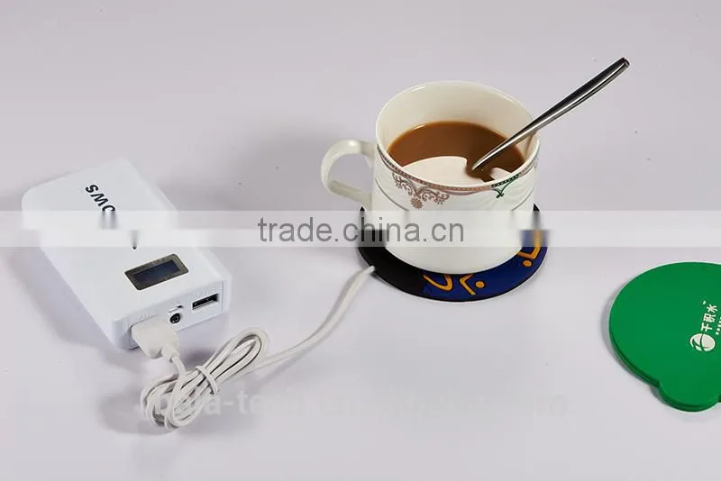 heated cup mats for coffee keep warm in the cold weather