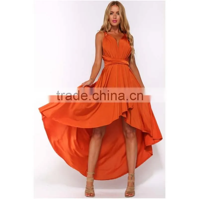 2016 Fashion Women Multi Way Convertible Wrap Dress Prom Gown Evening Formal Dress