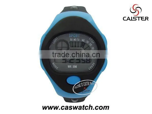 fashion polular LED electronic plastic watches digital multifunctional electronic watch for men sports electronic watch