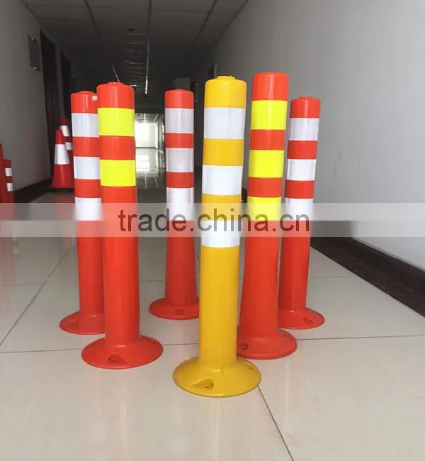 Highway reflective guide post Flexible Spring post road delineators