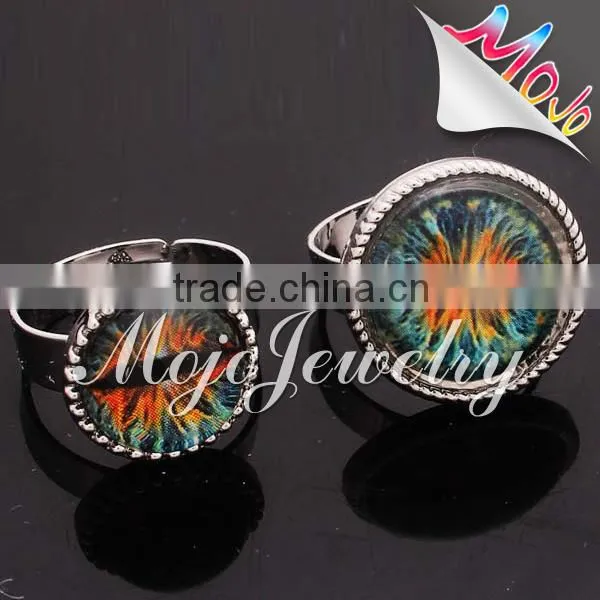 2014 new designs alibaba hot selling glass monster ring top fashionable ring with best prices