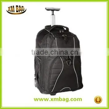 Trolley travel school laptop backpack with wheels in high quality