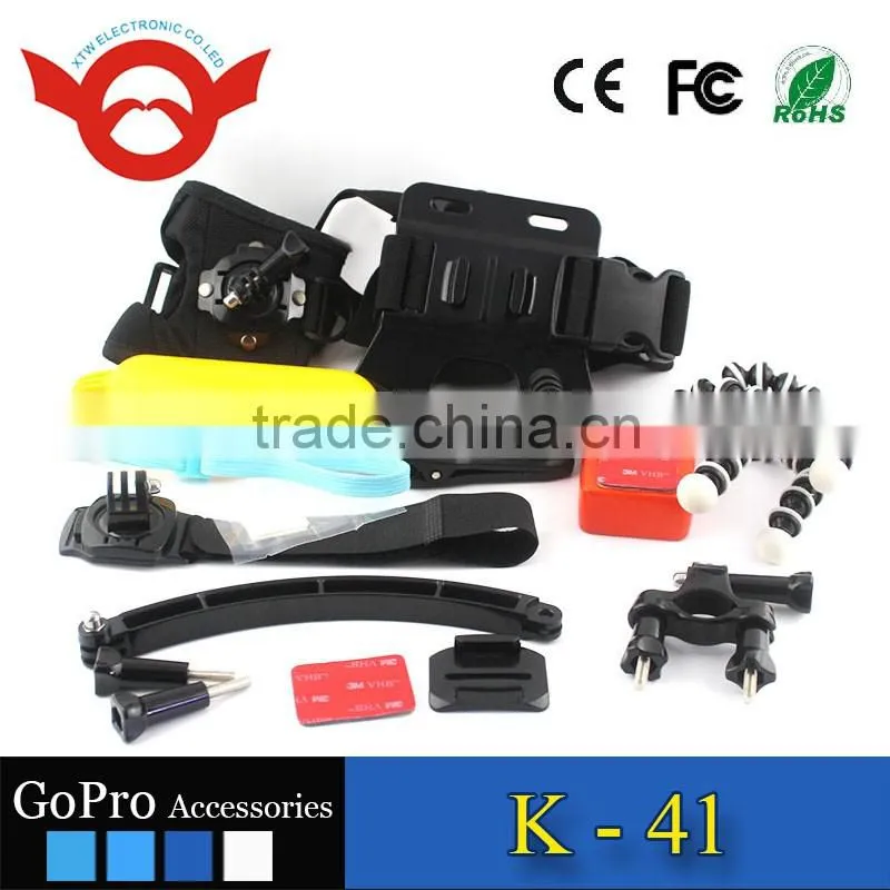 2016 go pro accessories sports car cycling kit accessories for go pro camera to outdoor paitball Motocross cycling activities