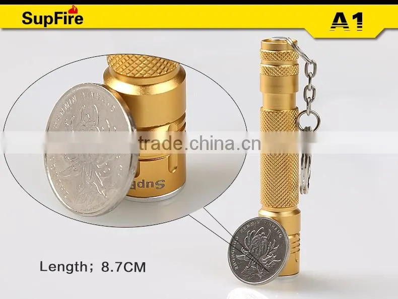 Supfire 20g gift mini keyring led torch