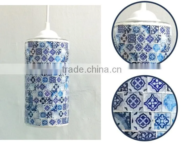 Home Decorative classic mosaic pendant light
