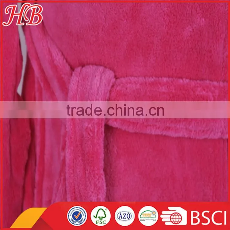 chilidren coral fleece zip bathrobe