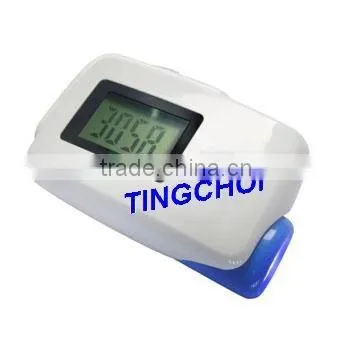 FAT monitor pedometer with digital alarm clock