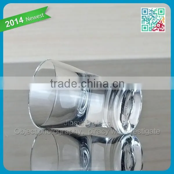 Nice hot selling vodka shot glasses cup Hot Thick Bottom mini Glass shot Cup