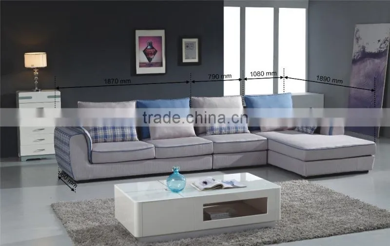 Washable Fabric Sofa With Removable Cover For Sale,L-Shaped Chaise sofa