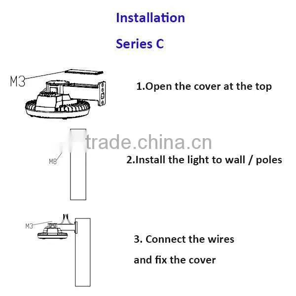 5 years warranty Samsung leds 100W led high bay light with meanwell driver
