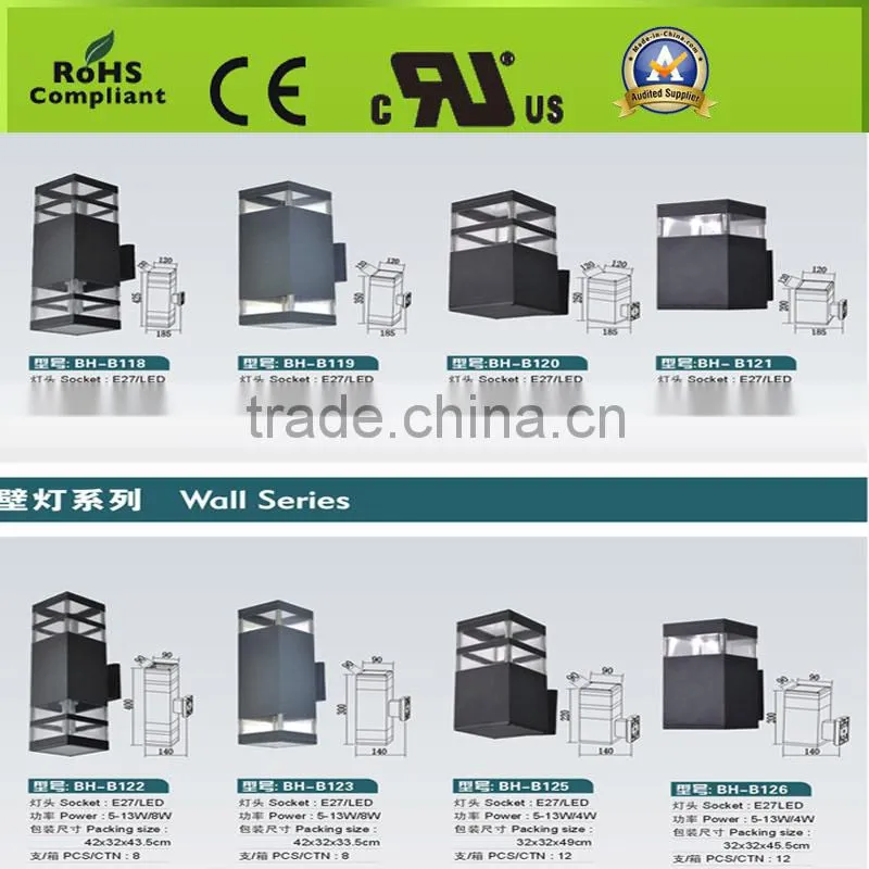 Decorative modern mini led wall light outdoor