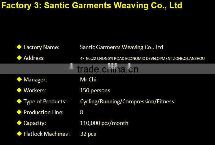 Santic woman custom compression legging OEM service compression