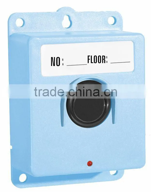 Blue construction hoist pager system for lifter