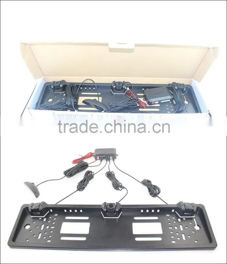 The European license plate frame with parking sensors,car parking sensor led display indicator