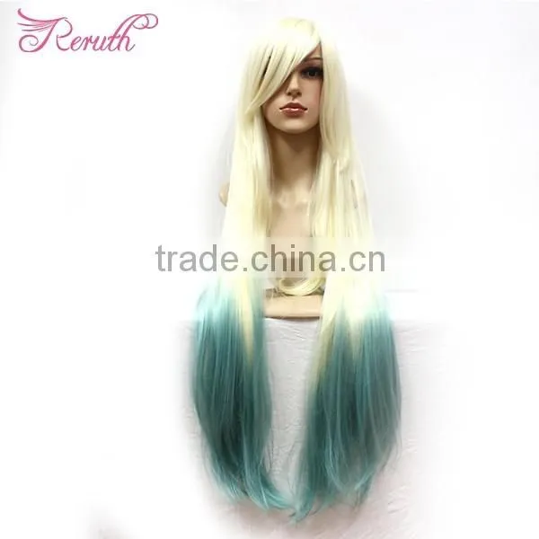 new arrival straight fashion colorful long density full lace wig