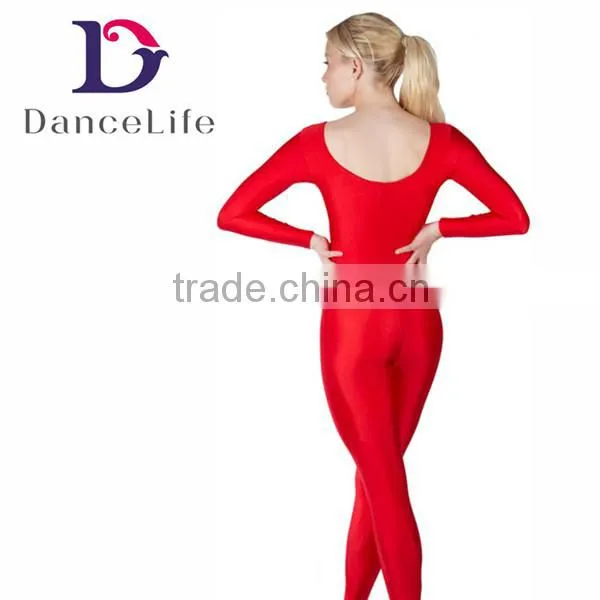 A2619 Adults ankle-length gymnastic & ballet dance unitards costumes, lady spandex unitards for sale