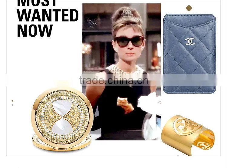 Fashion hot sale shell cosmetic foldable mirror