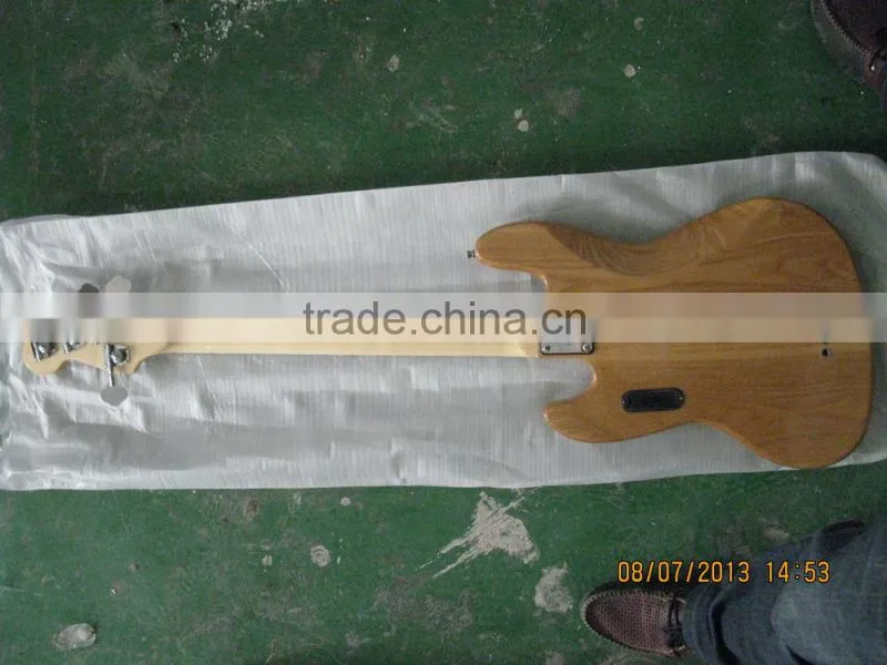 Ash body bolt-on 5 string electric bass guitar maple neck and fingerboard